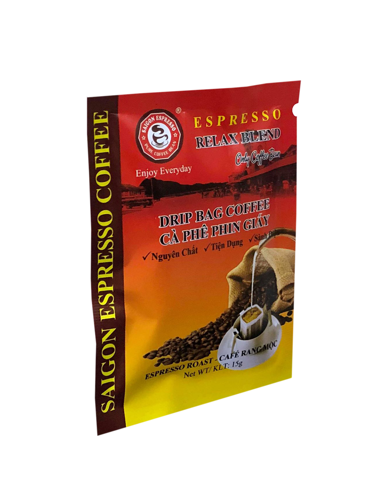 Drip Bag coffee Relax Blend - Saigon Espresso; 1 box=10 sachets (150g), 15g/1 sachet. Price includes VAT - Image 6