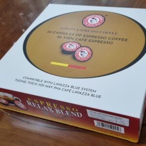 Capsule Coffee Relax Blend - Saigon Espresso (1 box = 50 Capsules; 10g/Capsule). Price includes VAT